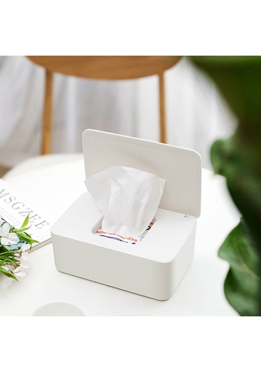 Tek Kullanımlık Maske Saklama Kutusu Toz Geçirmez Kapaklı Maske Kutusu Islak Mendil Kutusu Kapaklı Taşınabilir Ev İş Dış Mekan İçin