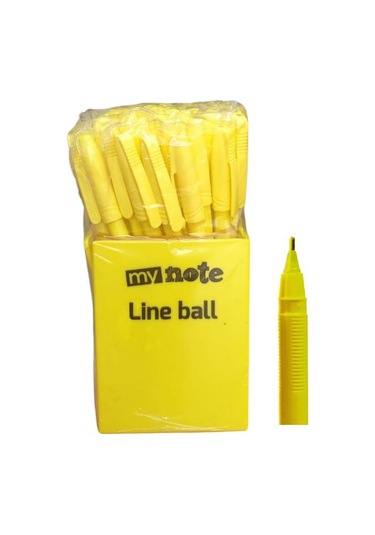 Mynote Line Ball 50'li Pp Kutu Pastel Sarı Pastel Sarı