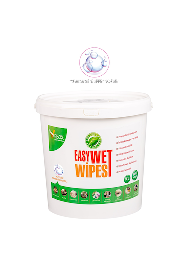 Vebox Easy Wet Wipes Kova Islak Mendil Fantastik Bublle Kokulu Ek