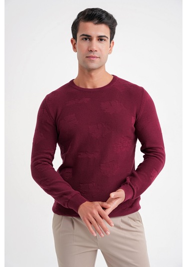 Tr 884 Triko Comfort Bordo Bordo