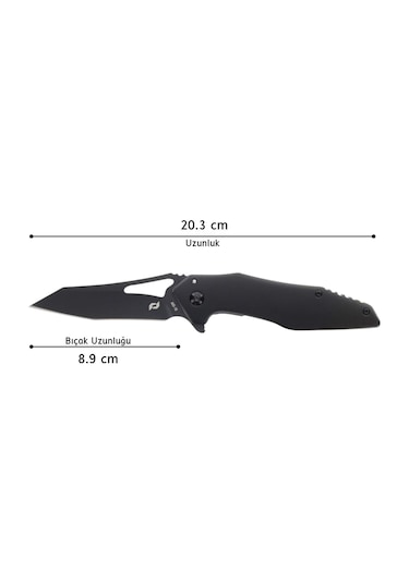 Schrade Usa Killer Whale Folder Katlanır Aus-10 Çelik Kamp Çakı 1159321 Siyah