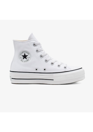 Converse Chuck Taylor All Star Lift Hi Platform Unisex Beyaz Sneaker Düz 560846c Beyaz