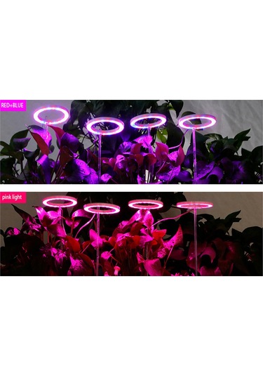 Led Bitki Büyüme Lambası Sukulent Bitki Dolgu Işığı Bitki Büyüme Lambası İç Mekan Saksı Bitkisi Bitki Lambası Zamanlama Karartma Işığı Çok Renkli