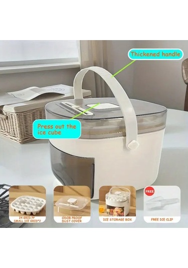 Fastbuy Challenger Taşınabilir Buz Makinesi, Alev Kırmızısı, Büyük Kapasiteli, Çift Katmanlı, Elektriksiz, Tasarım, Kullanış Kırmızı