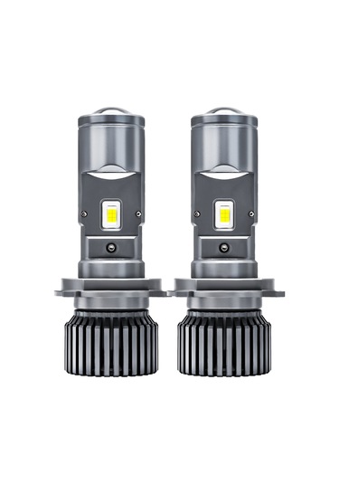 Honmex H4 Tipi 90w 6000k Gri Led Far Ampulü, 25000lm Parlaklık, Ip68 Su Geçirmez, 30000+ Saat Ömür, Çift Paket