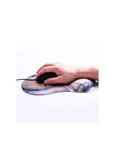 Sevimli Seksi Kız Silikon 3d Mouse Pad Anime Bilek Dinlenme Desteği Opie Ergonomik Kaymaz Yaratıcı Anime Mouse Pad Kırmızı