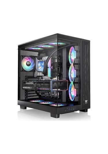 Thermaltake View 380xl Temperli Cam 4x120mm Usb 3.0 Siyah Argb Akak0thr0003