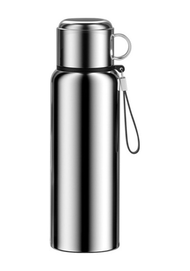 Pangolin Outdoors 1500 Ml Paslanmaz Çelik Termos - Seyahat, Kamp, Ofis Kullanımı - Gümüş Renk Gümüş