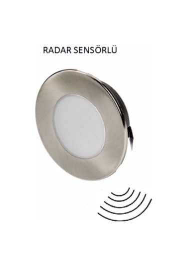 Sensörlü Koridor Aydınlatma Yuvarlak Satin 1,5w Ct-5174 3200k Gün Işığı Diğer