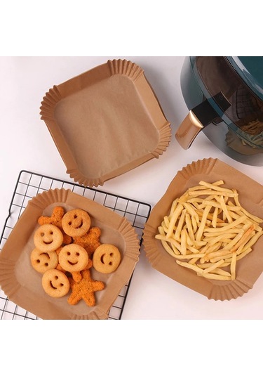 River World 50 Adetlik Fritöz Air Fryer Büyük Boy Pişirme Kağıdı