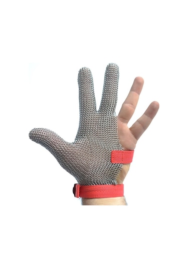 Koruyucu Çelik Eldiven 3 Parmak Medium / Bmglv-02m