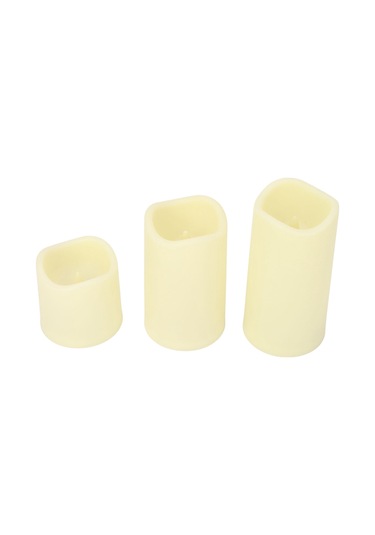 Shineyee Rgb Led Mum Işıkları Kumandalı Renk Değiştirilebilir 3'lü Set Büyük-orta-küçük Evlilik Parti Bayram Dekorasyonu Ateşsiz Plastik Işık Pil Dahil Değil Diğer