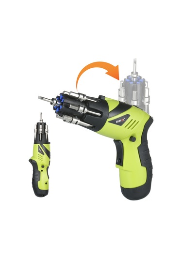 Springsun 3.6v Li-ion Şarjlı Tornavida, 6n.m Tork, Led Işık, Tabanca/düz Sap Değişimi, 10 Uç + Uzatıcı, Usb Şarj, Ev Kullanıma İdeal