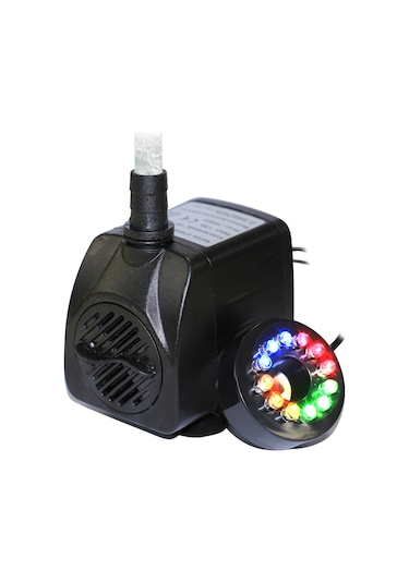 Vkemall 15w Akvaryum/sadaka Su Pompası Led Işık, 1000l/h, Ip68 Su Geçirmez, 220-240v Avrupa Standartı