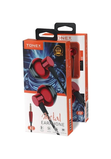 Tonex X2 Süper Bass Metal 3.5mm Kulaklık Süper Ses Kalitesi