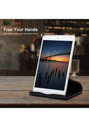 Novahub Ahşap Tablet Standı - İpad & Samsung Uyumlu, Boyun Ağrısını Azaltan, Ayarlanabilir Beyaz Stand