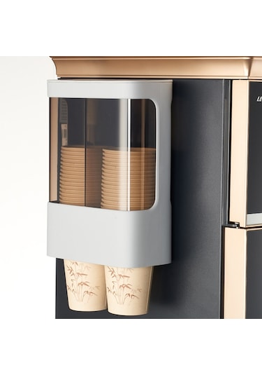 Sones Ev Tipi Tek Kullanımlık Bardak Düzenleyici Su Sebili Toz Geçirmez Duvara Monte Raf, Stil: Çift Silindir Gri Diğer