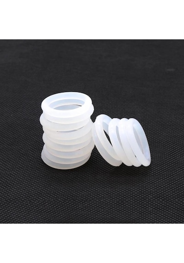 5/25 Adet Od10-48mm Kesit 3mm Beyaz Silikon Kauçuk O-ringler Contalar Yıkayıcı Gıda Sınıfı 3x39mm 5pcs