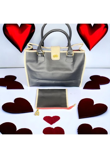 Estee Lauder Büyük Boy Lacivert Günlük Ve Gece Kol Çantası Şık Vintage 6087480