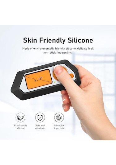 For Flipper Zero Electronic Pet Silicone Full-cover Protective Case Black