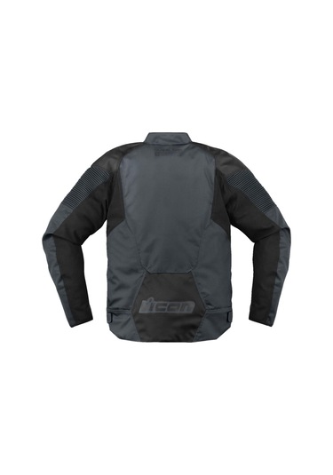 Icon Overlord 3 Korumalı Motosiklet Montu Siyah Koyu Gri