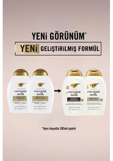 Organix Coconut Milk Besleyici Saç Bakim Kremi 385 Ml