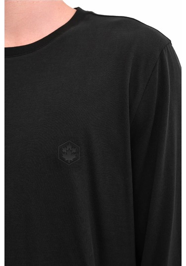 Lumberjack Mb Loen14ljk-130-33 5pr Erkek Siyah Uzun Kollu Tişört 102025429 SIYAH