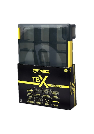 Spro Tbx50m 250x175x50cm Siyah Balıkçı Malzeme Kutusu