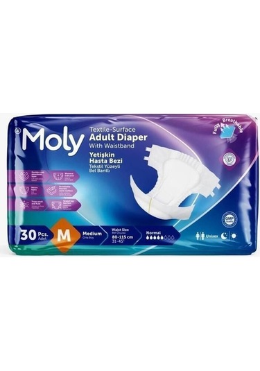 Bel Bantlı Hasta Bezi Medium 30'lu M