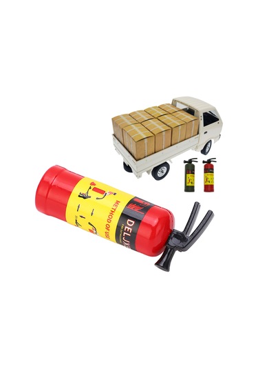 Geekyou Kırmızı Simülasyonlu Rc Araba Aksesuarı - Hafif Plastik Çelik Yangın Söndürücü Figürü Axıal Scx10 Trx4 Wpl Mn Serileri İçin