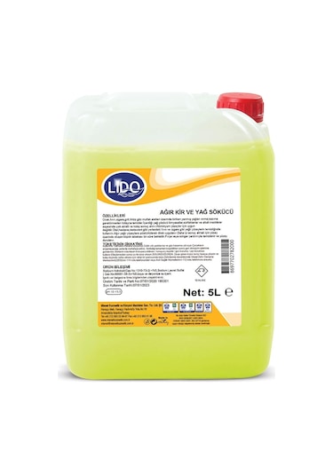 Lido Ağır Kir Ve Yağ Sökücü 5 Kg Tekli