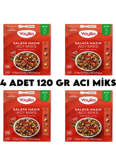 Yayla Acı Miks Hazır Salata X 4 Adet