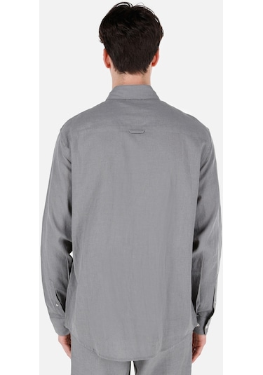 Colin's Colins Normal Kesim Shirt Yaka Cepsiz Yeşil Erkek Uzun Kol Gömlek Cl1068759 Cl1068759 Q1.v1 Kha Haki