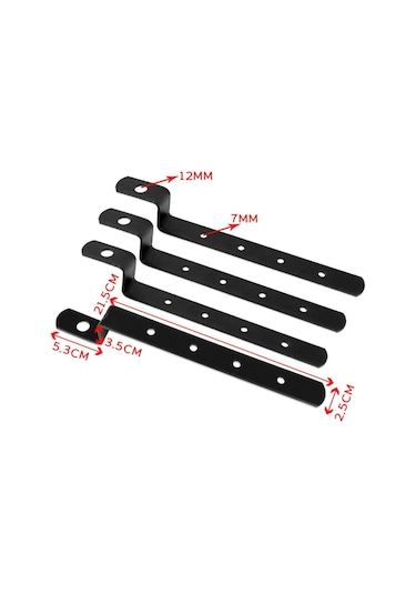 Suntek Motosiklet Yan Çanta Braketi Heybe Montaj Kiti Için Harley