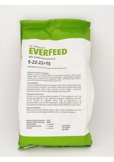 Everfeed | 5-22-22+Te Npk Gübre 1 KG
