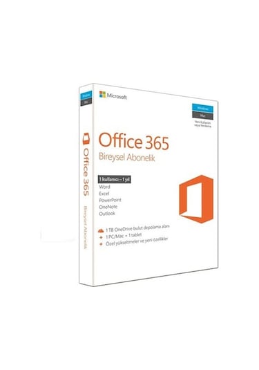 Microsoft Office 365 Bireysel Lisans (1YIL)