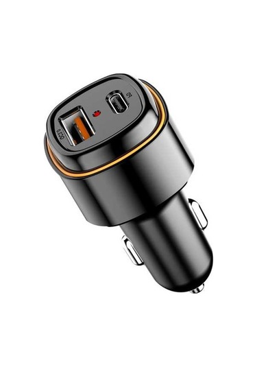 Ebitda Araba Şarj Adaptörü Pd 20w Ve Usb 18w Çift Portlu Hızlı Şarj Cihazı, Cep Telefonu Siyah Daha Güçlü Performans