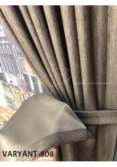 Fon Perde Blackout Linen Blackout Keten Fonluk 23 Renk Brillant M