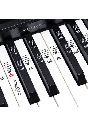 Piyano Müzik Çıkartmaları + 49 - 61 - 76 - 88 Tuşlu Klavye + Komple