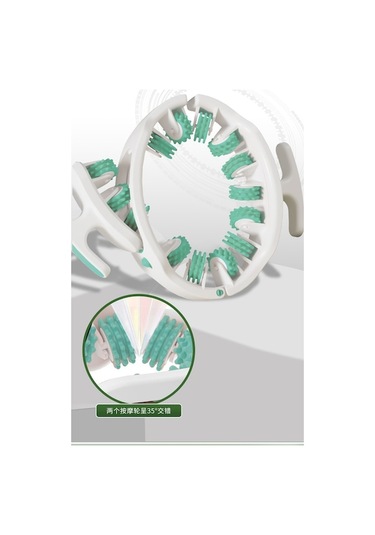 Novahub Roller Masaj Aleti - Bacak Ve Baldır Kası Egzersiz Çarkı Yeşil, Güçlendirici Model Yeşil