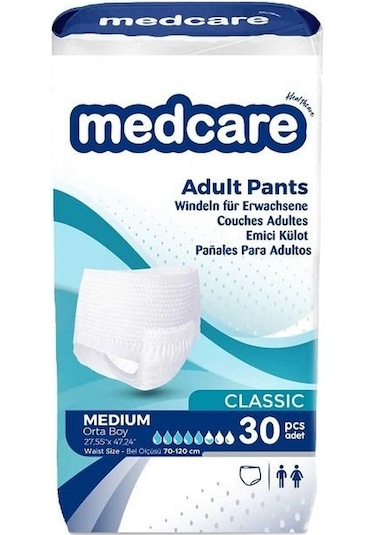 Medcare Emici Külot Hasta Bezi M 30'lu