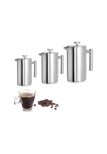 Suntek Magideal Kahve French Press Pot 800 ML Gri
