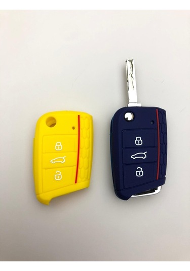 Vw Tiguan Caravelle Skoda Seat Slikon Anahtar Kılıfı Koruma