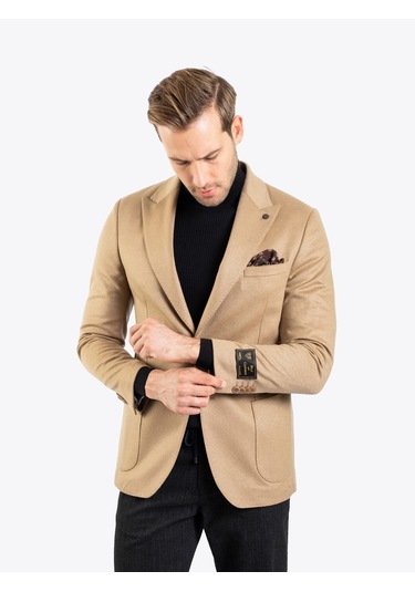 Karaca Erkek 6 Drop Ceket-camel 114302602-02-58 120321 CAMEL