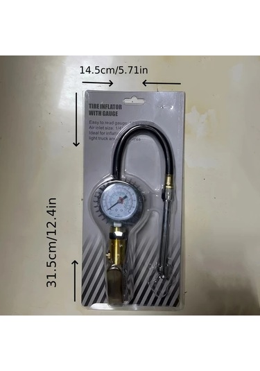 Boatshop1 Uzatma Tüpü Test Masası Yüksek Hassasiyetli Lastik Şişirme Makinesi Basınç Göstergesi Şişirme Tabancası Araç Lastik Basınç İzleme Sistemi