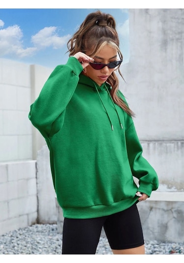 Altamira Unisex Its Okey Baskılı Oversize Kapüşonlu Sweatshirt 001