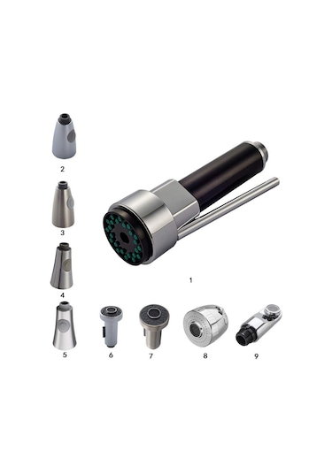 Mutfak Bataryası Yedek Yedek Parça Aksesuarları Musluk Mutfak Duş Bulaşık Makinesi Duş Başlığı Gümüş