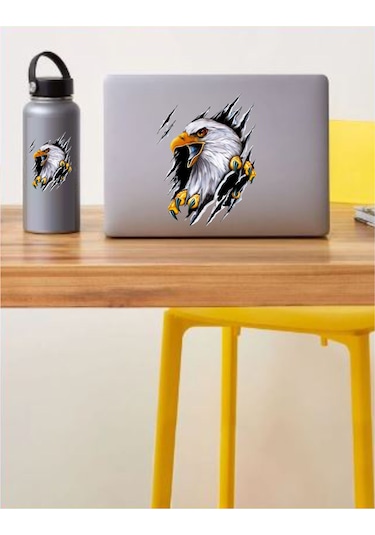 Kartal Vahşi Pençe Beşiktaş Karakartal Sticker - Araba Oto Motosiklet Sticker - 00045 12x9 Cm