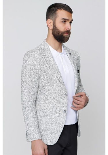 C 612 Slim Fit Siyah Spor Ceket Siyah