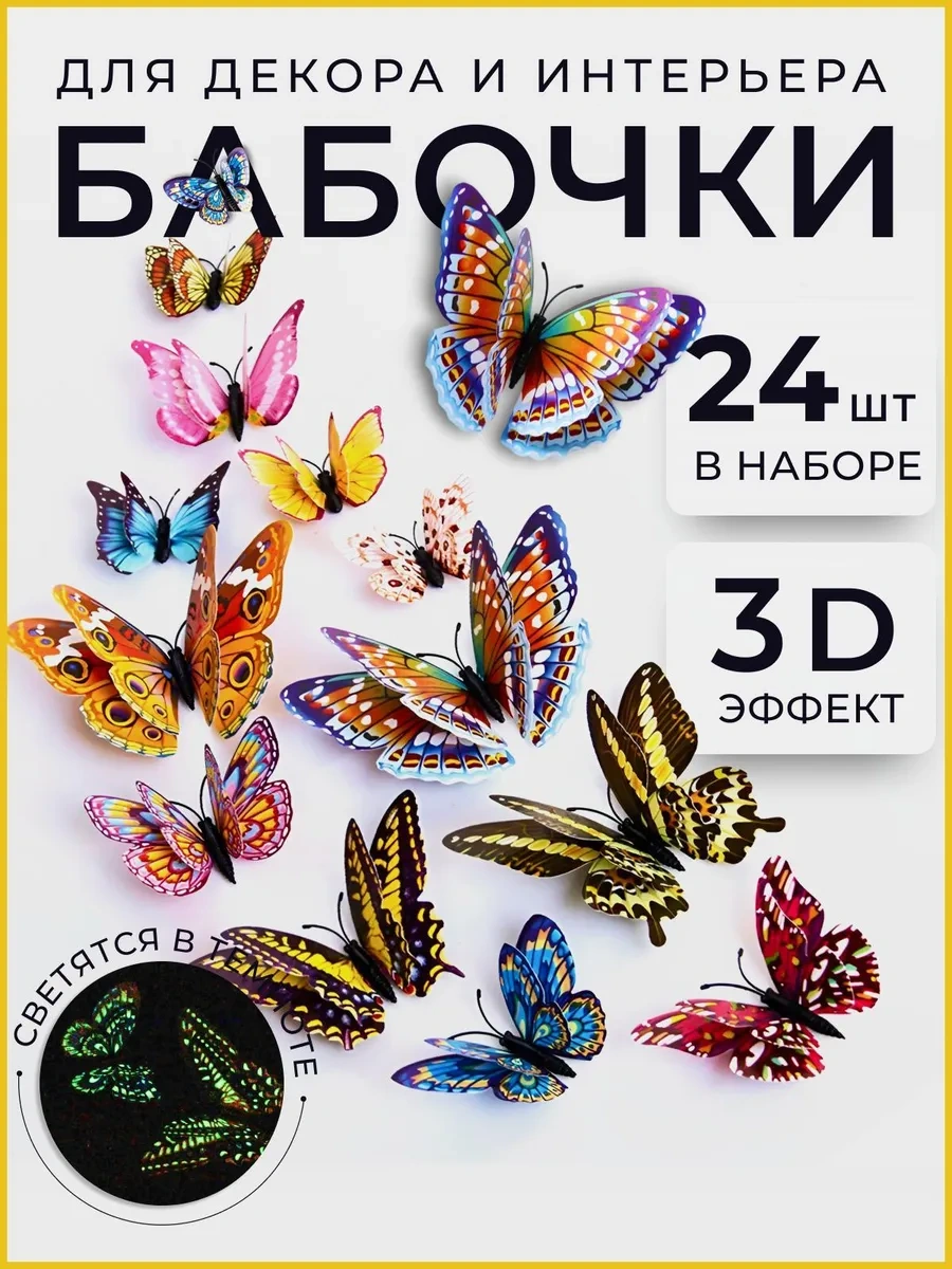 0'stickers Dekor Ve Süsleme İçin Duvar Stickerları Kelebekler 3d 178095720 Mavi